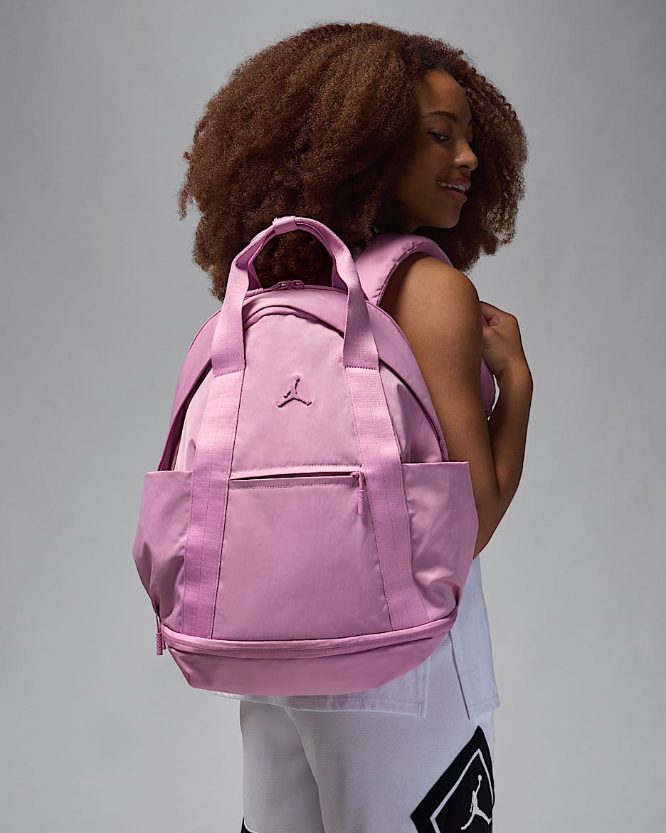 Pink jordan backpack shop